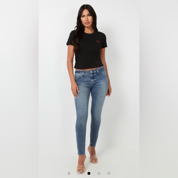 NWT Jennie Mid-Rise Curvy Skinny Jean w/ Raw Hem | Size: 28 | Medium Maze Runner - Picture 2 of 10